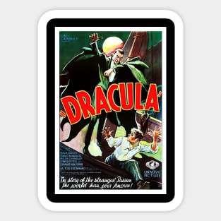 Restored Original Dracula Movie Poster (1931) Reproduction Sticker